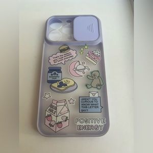 iPhone 13 Pro phone case with cute cartoon characters